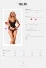 Obsessive Top i figi Bella Rou czarne